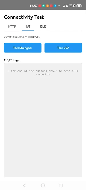 Connectivity Test Screenshot 1