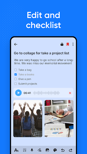 Notes: Color Notepad, Notebook Screenshot 1