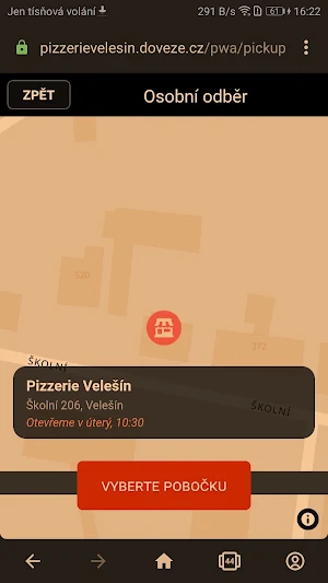 Pizzerie Velešín Screenshot 1