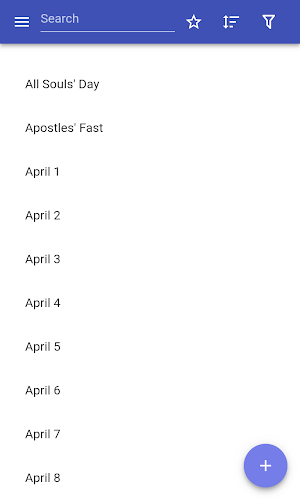 Eastern Orthodox liturgical days Screenshot 0