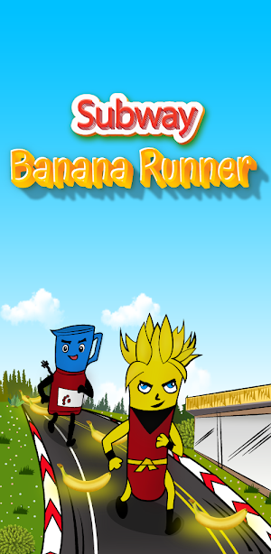 Subway Banana Dash: Surf of heroes in railway Screenshot 0