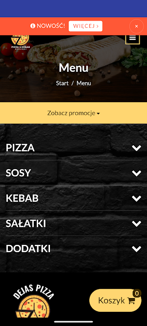 Dejas Pizza Screenshot 0