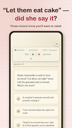 Famous Quotes Quiz - Offline! Screenshot 2