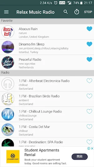 Relax Music Radio Screenshot 0