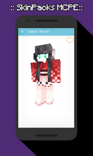 SkinPacks Sakura for Minecraft Screenshot 3