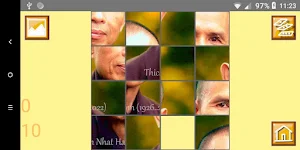 Thich Nhat Hanh Sliding Puzzle Screenshot 0