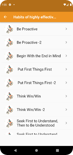Habits of effective peoples Screenshot 1