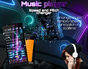 Playing Music - Change audio speed and pitch Screenshot 0