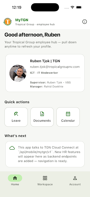 MyTGN Screenshot 1