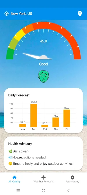 Air Quality Index – PureAir Screenshot 0