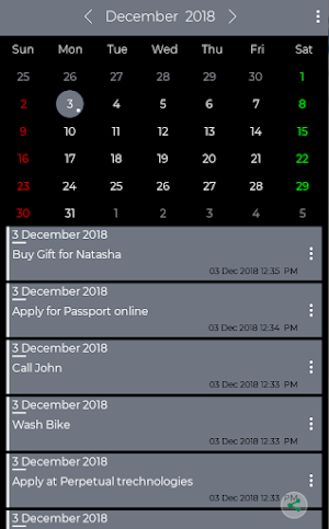 Calendar Notes - Multiple Note Screenshot 0