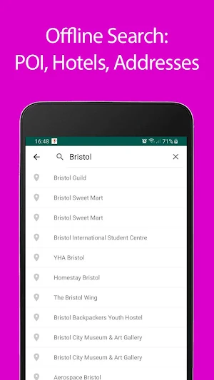 Bristol Offline Map and Travel Guide Screenshot 2