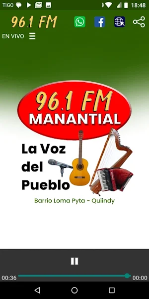 Manantial FM 96.1 - Quiindy Py Screenshot 1