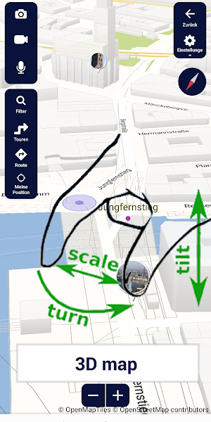 Hamburg map offline guide Screenshot 2