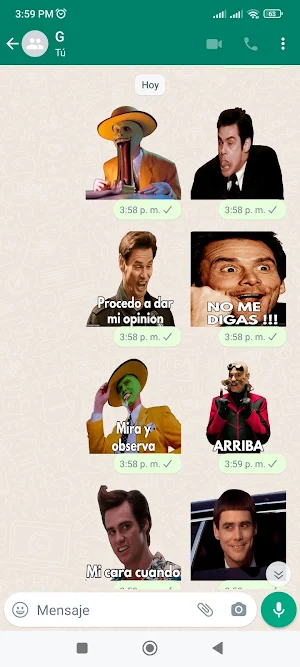 Stickers de Jim Carrey Screenshot 2