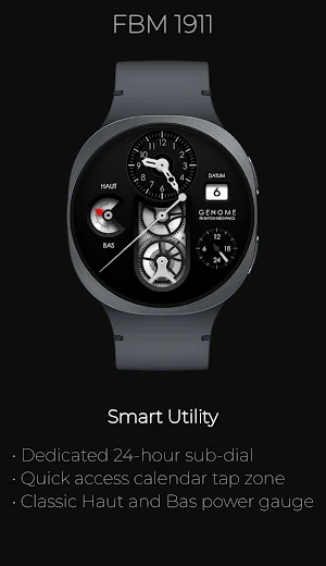 FBM 1911: Skeleton Watch Face Screenshot 2