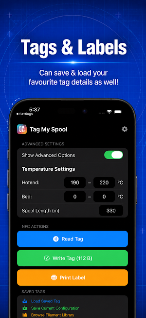 Tag My Spool - NFC Filament Screenshot 3