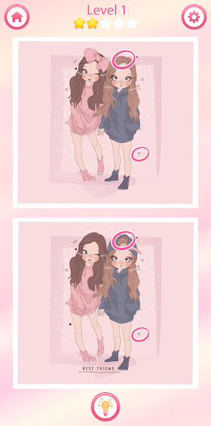 Find the Difference Games Girl Screenshot 1