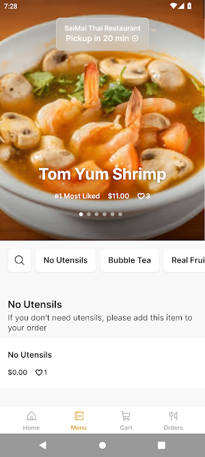 SaiMai Thai Restaurant To Go Screenshot 1