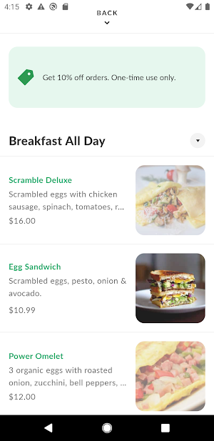 Healthy Bistro Screenshot 2