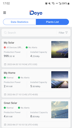 Deye Cloud Screenshot 1
