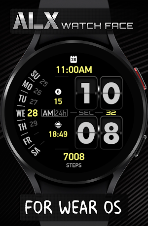 ALX04 Flip Watch Face Screenshot 3
