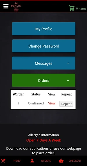 H&H Burgers Screenshot 1
