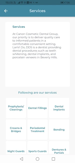 Canon Cosmetic Dental Group Screenshot 2