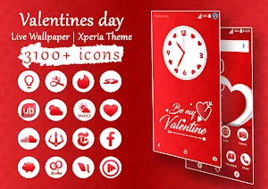 Valentines day | Live Wallpaper | Xperia Theme Screenshot 0