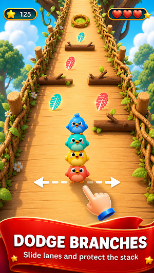 Bird Stack: Run Home Screenshot 1