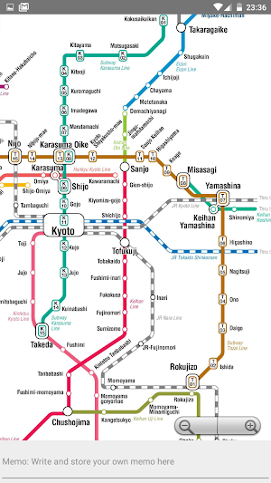 Kyoto Metro Train Tour Map Screenshot 1