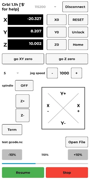 GRBL CNC Controller Screenshot 3