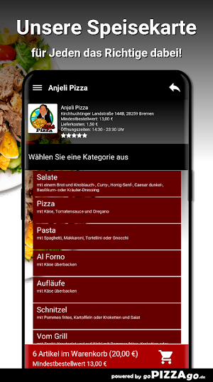 Anjeli Pizza Bremen Screenshot 3