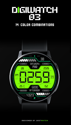 DigiWatch WatchFace 03 Screenshot 2