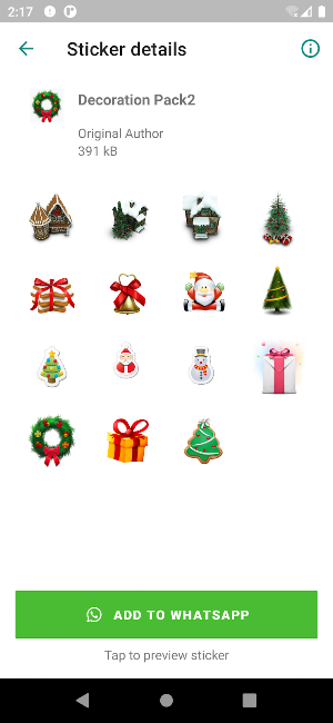 Christmas Stickers Pack Screenshot 2