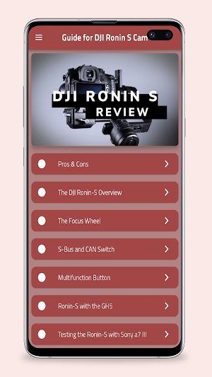 DJI Ronin S Cam Guide Screenshot 2