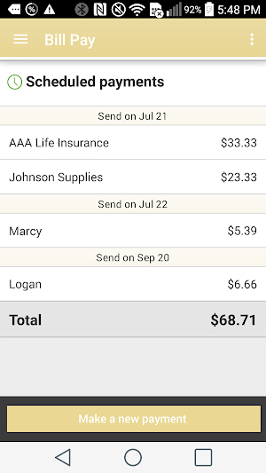 SJN Bank of Kansas Screenshot 3