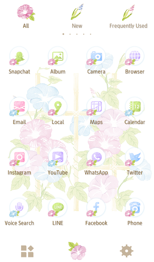Summer Wallpaper Watercolor Morning Glories Theme Screenshot 2