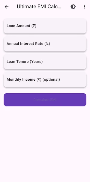 Smart EMI & Loan Planner Screenshot 3
