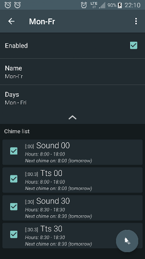 Hourly chime Screenshot 0