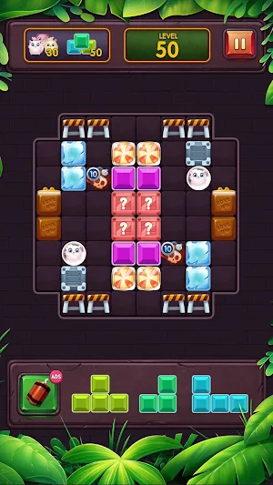 Classic Block Puzzle Game 1010: Free Cat Pop Game Screenshot 2