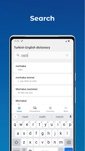Turkish - English dictionary Screenshot 1
