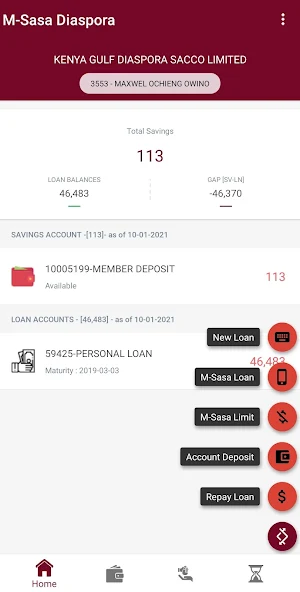 KQD SACCO Screenshot 2