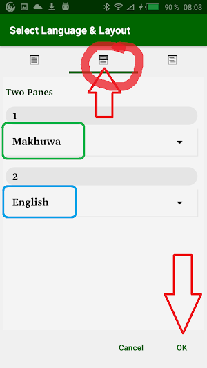 Makua English Swhaili Arabic Screenshot 3