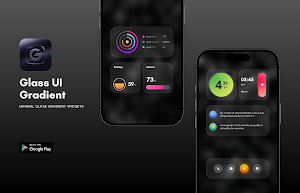 Glass UI Gradient KWGT Screenshot 3