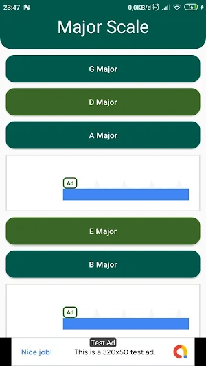 Belajar Tangga Nada Mayor Screenshot 0