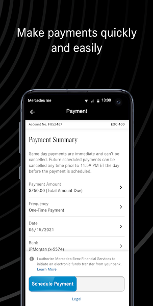 Mercedes me connect Finance Screenshot 2