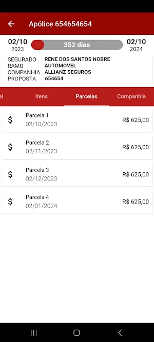 Generosi Seguros Screenshot 2