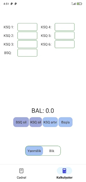 Yarımillik hesablama Screenshot 1