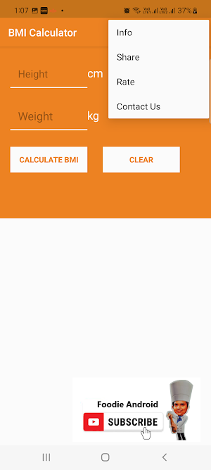 BMI Calculator Screenshot 3